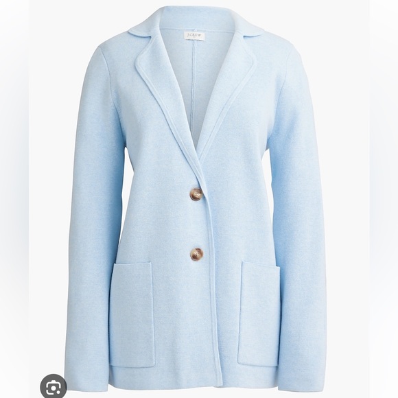 J. Crew Jackets & Blazers - NEW WITH TAGS!! J Crew | Sophie Button Sweater Blazer | Baby Blue | Size Small
